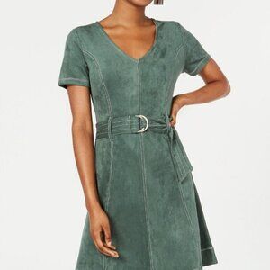 Rosie Harlow Green Faux Suede Dress Size XS